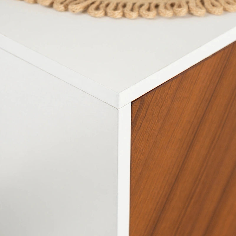 58-Inch Mid-Century Modern Four-Door Buffet