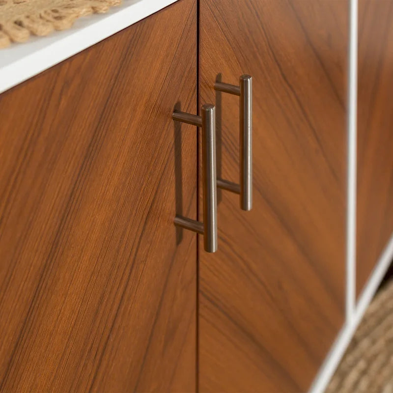 58-Inch Mid-Century Modern Four-Door Buffet