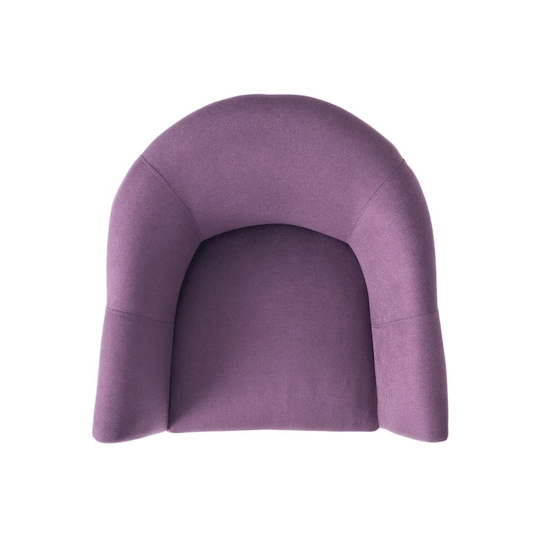 Upholstered Accent Armchair with Black Wood Legs