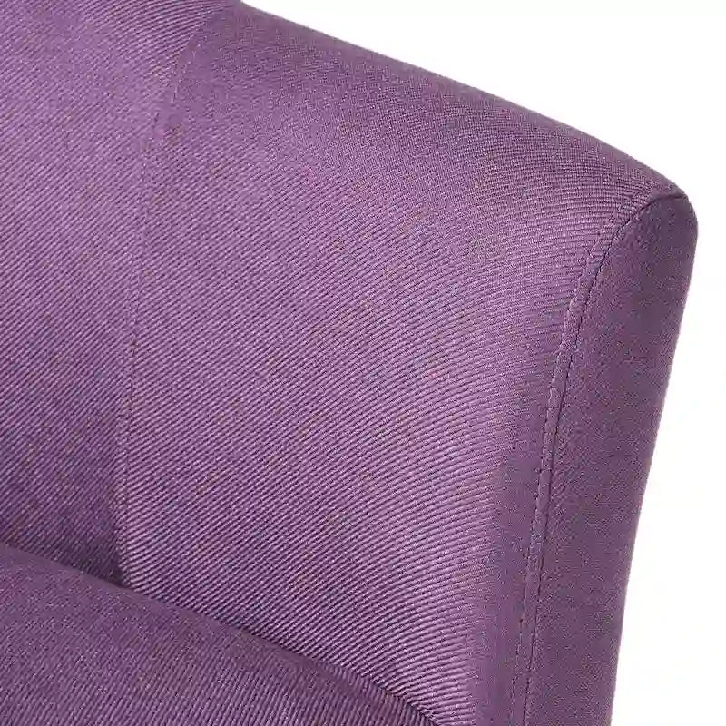Upholstered Accent Armchair with Black Wood Legs