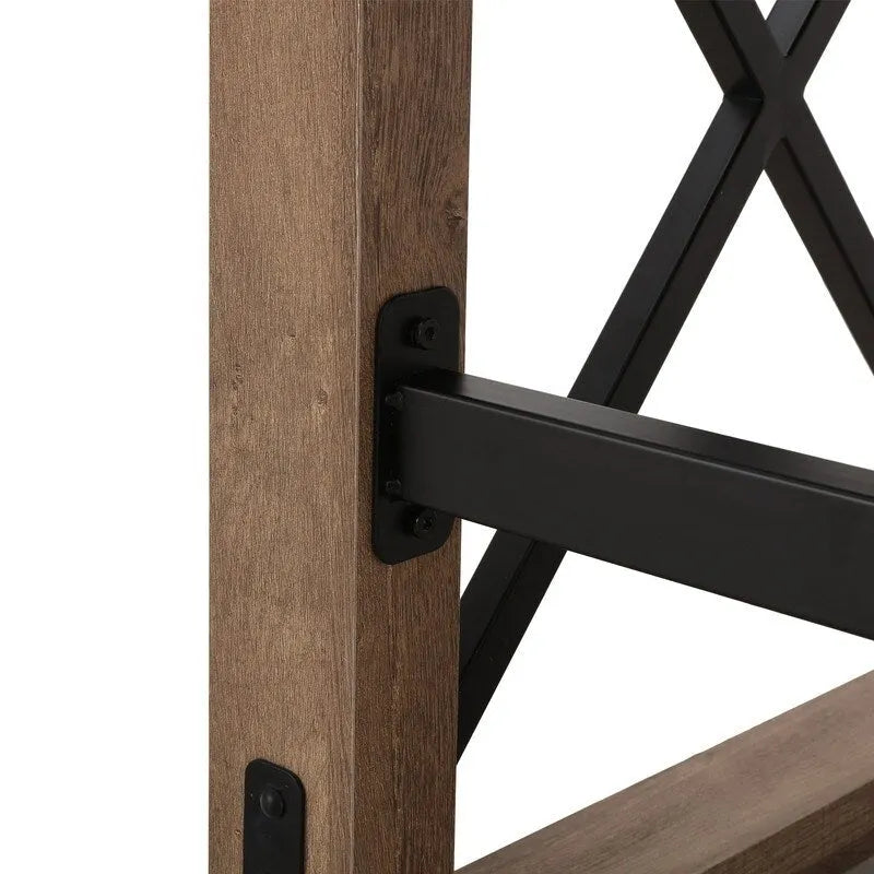 47.5-Inch Writing Desk with Drawer and X-Shaped Supports