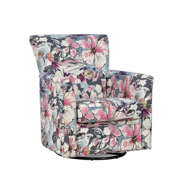 Upholstered 360-Degree Swivel Rocker Chair