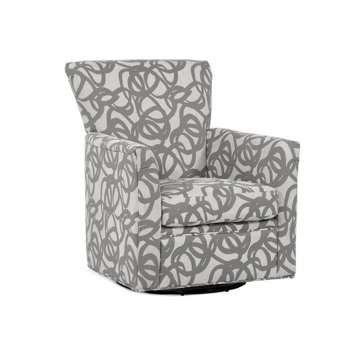 Upholstered 360-Degree Swivel Rocker Chair