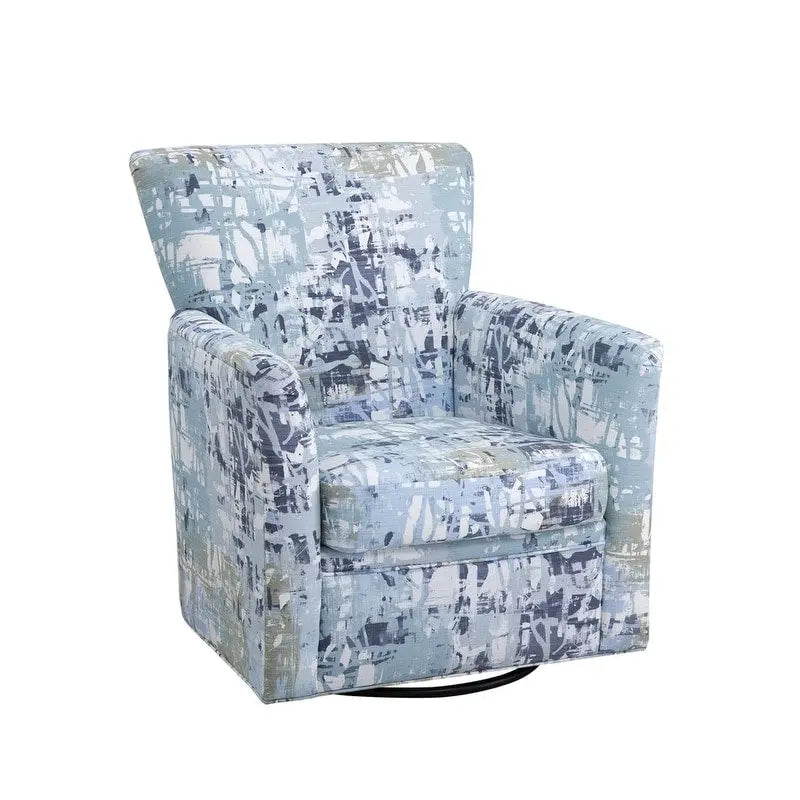 Upholstered 360-Degree Swivel Rocker Chair