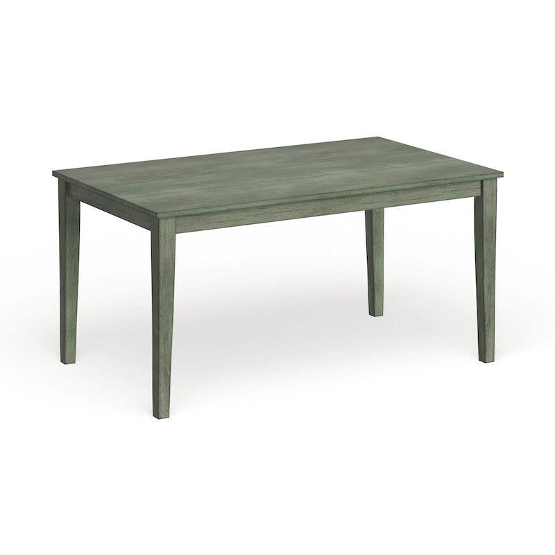 60-Inch Rectangular Wood Dining Table for Six