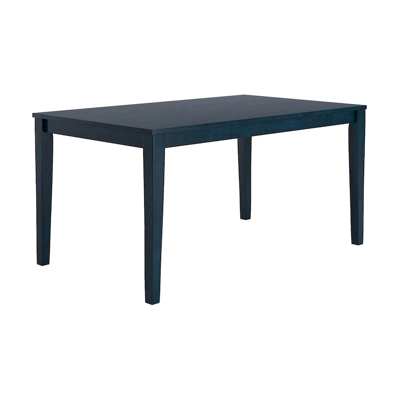 60-Inch Rectangular Wood Dining Table for Six