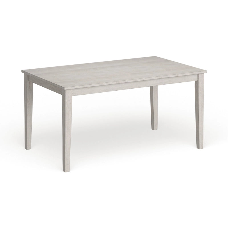 60-Inch Rectangular Wood Dining Table for Six