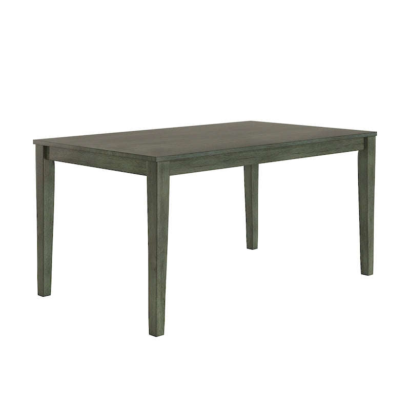 60-Inch Rectangular Wood Dining Table for Six
