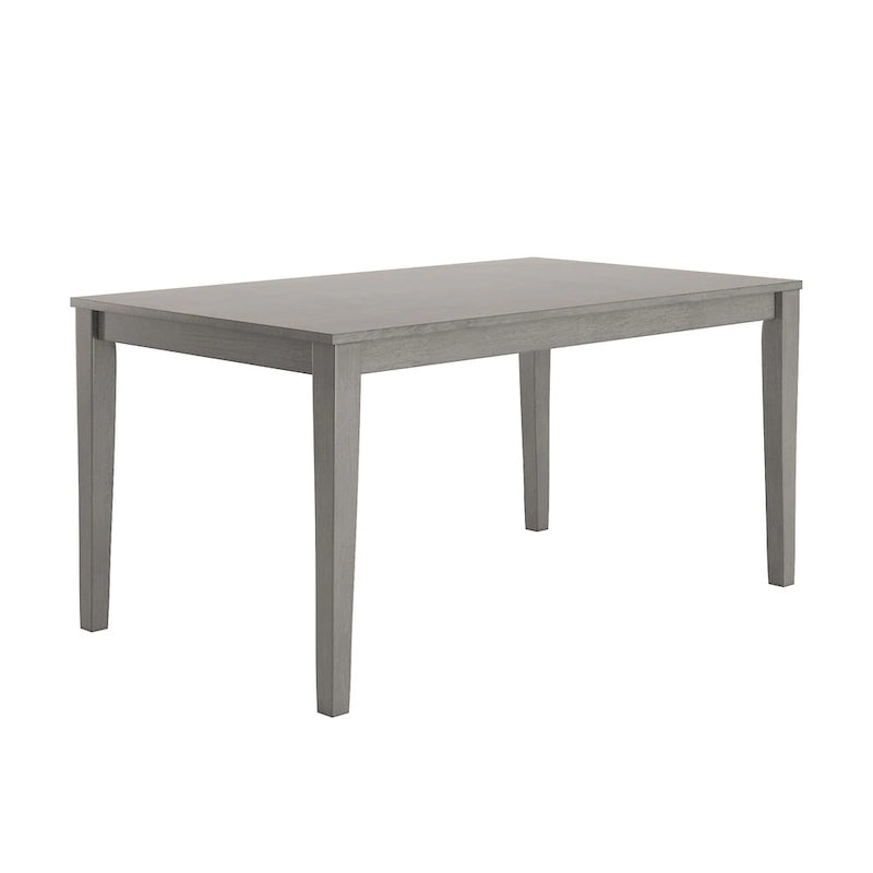 60-Inch Rectangular Wood Dining Table for Six