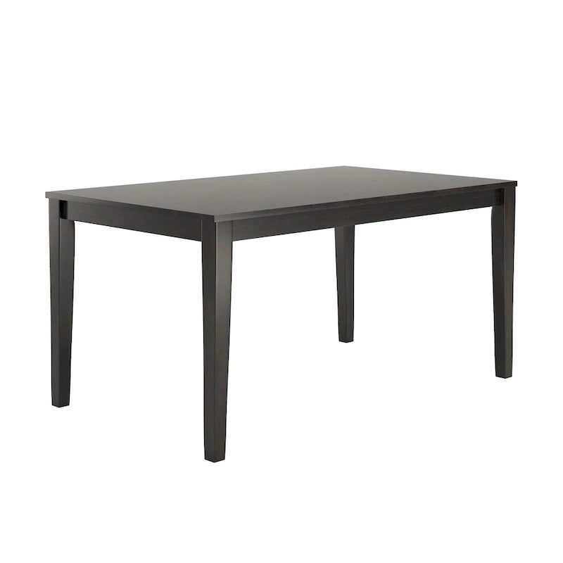 60-Inch Rectangular Wood Dining Table for Six