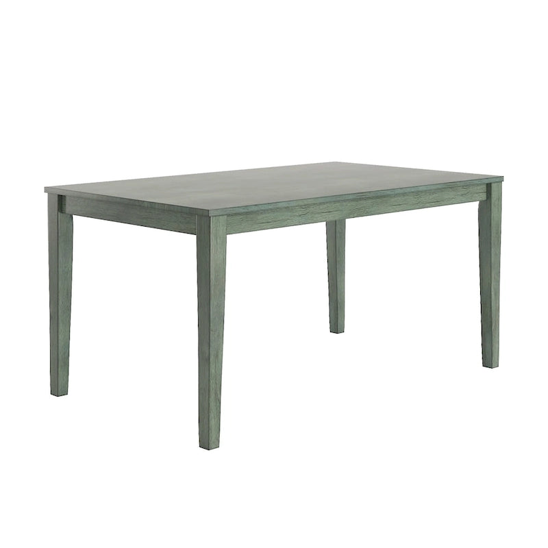 60-Inch Rectangular Wood Dining Table for Six