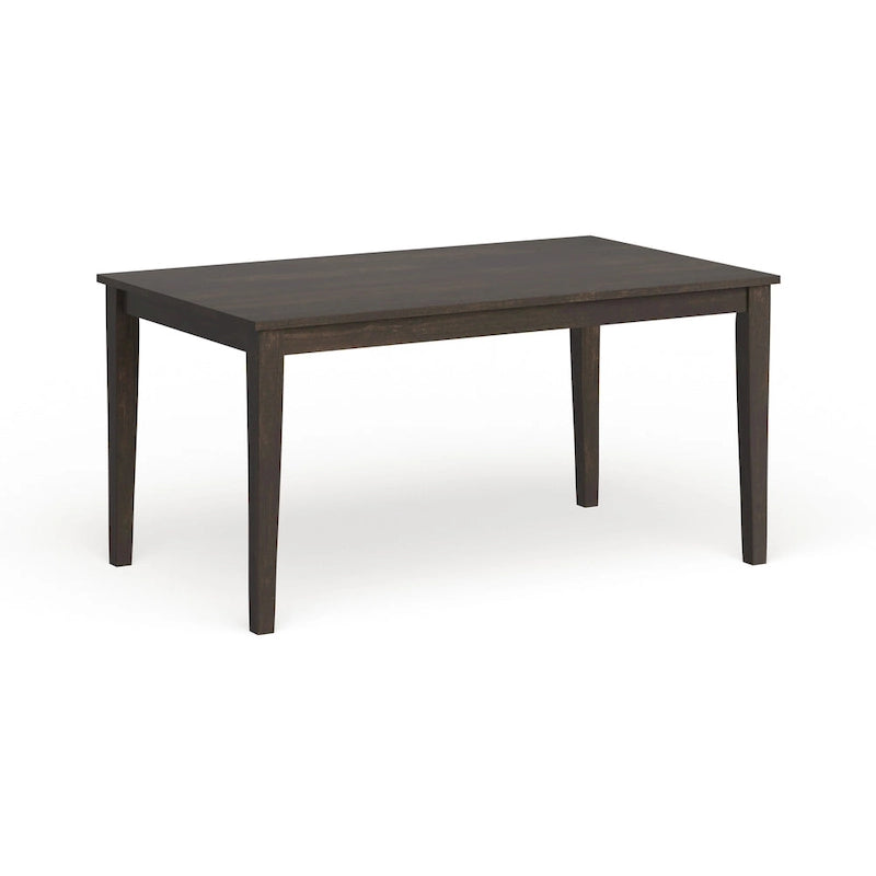 60-Inch Rectangular Wood Dining Table for Six
