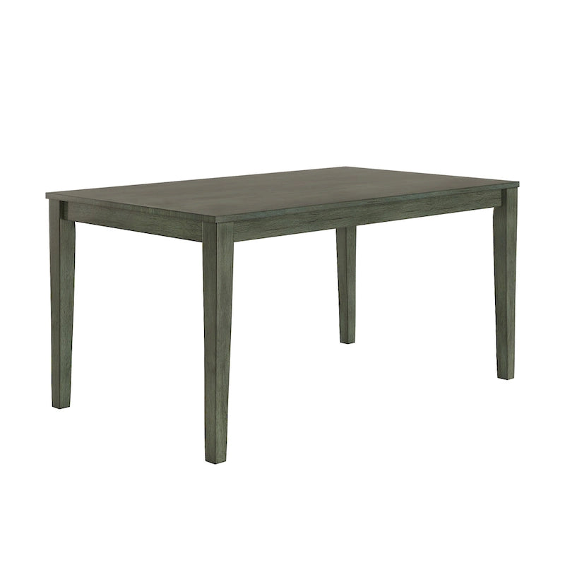 60-Inch Rectangular Wood Dining Table for Six