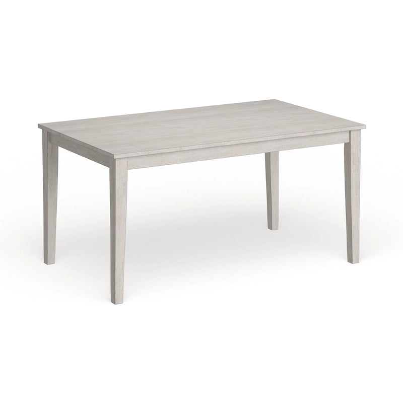 60-Inch Rectangular Wood Dining Table for Six