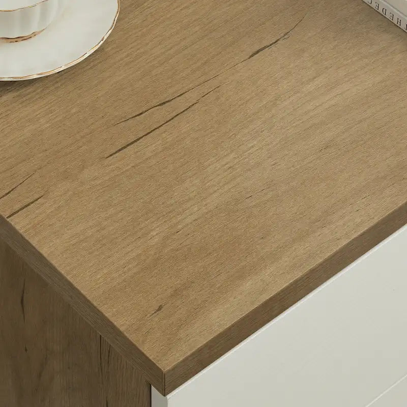 Drawer Dresser Cabinet with Solid Wood Handle