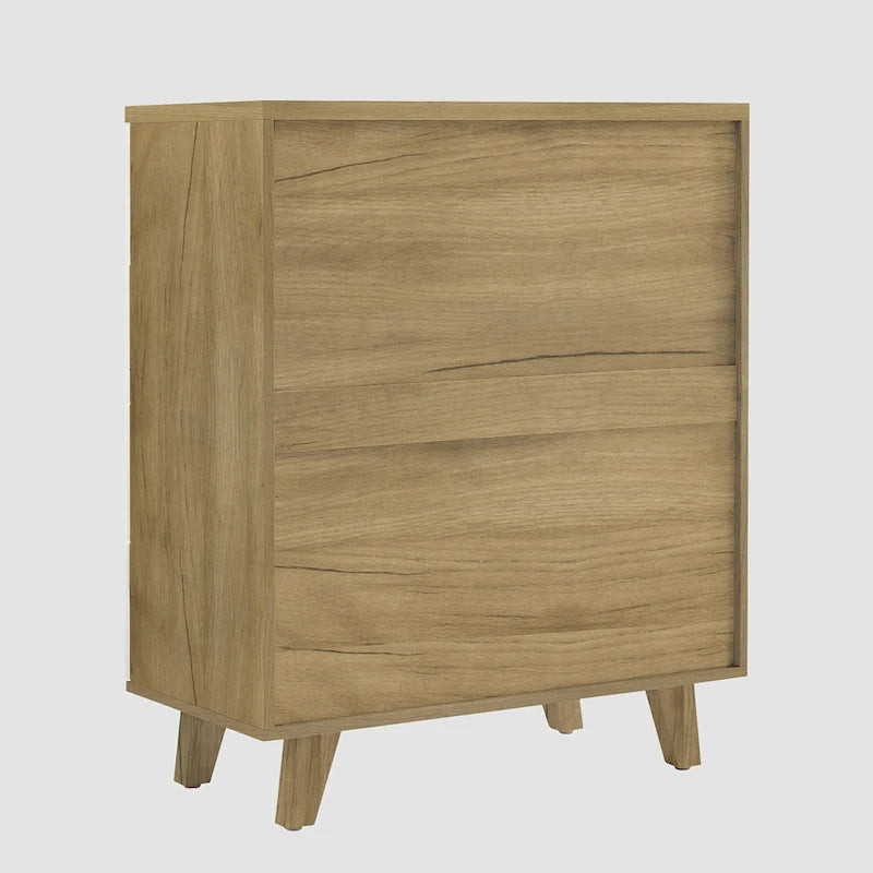 Drawer Dresser Cabinet with Solid Wood Handle