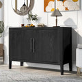 47.2-Inch Two-Door Sideboard with Adjustable Shelf and Oak Legs