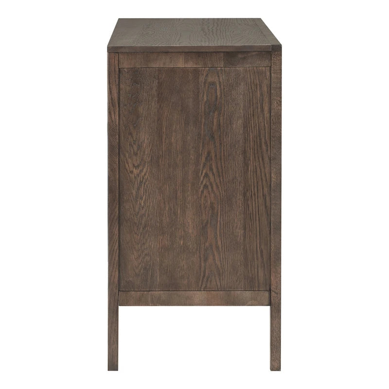47.2-Inch Two-Door Sideboard with Adjustable Shelf and Oak Legs