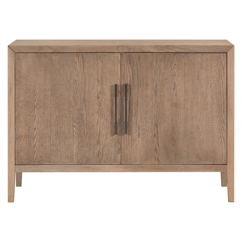 47.2-Inch Two-Door Sideboard with Adjustable Shelf and Oak Legs