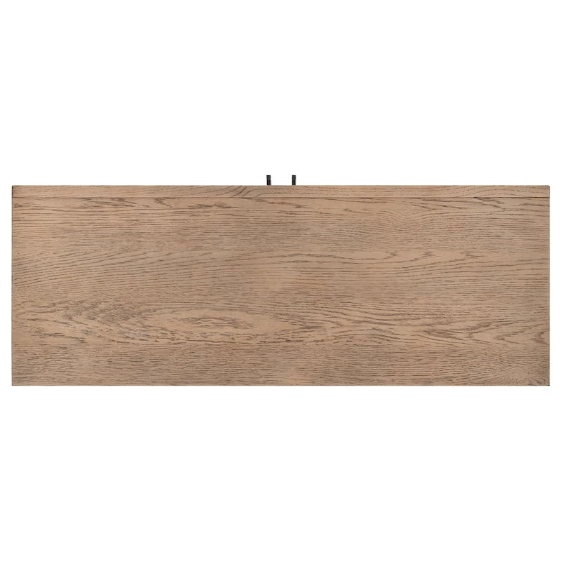 47.2-Inch Two-Door Sideboard with Adjustable Shelf and Oak Legs