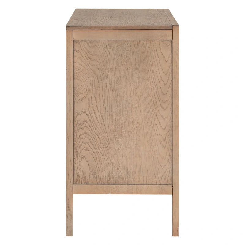 47.2-Inch Two-Door Sideboard with Adjustable Shelf and Oak Legs