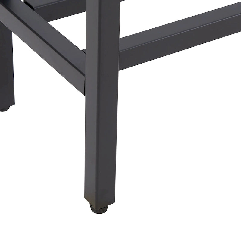 56-Inch Narrow Console Table with Beveled Mirrored Top