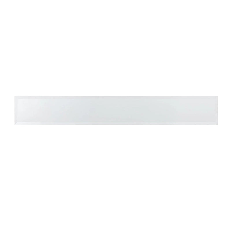 56-Inch Narrow Console Table with Beveled Mirrored Top