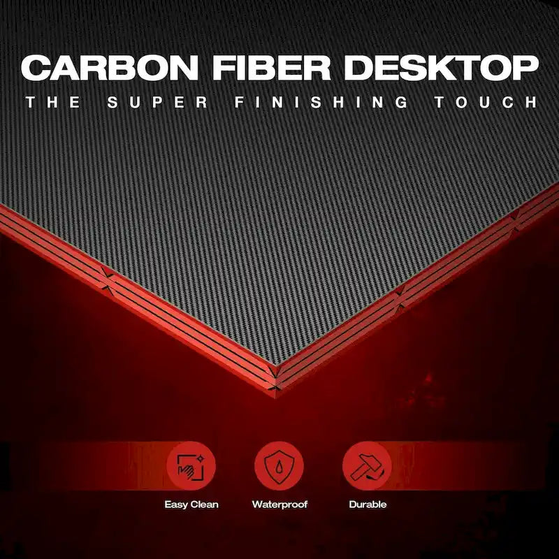 L-Shaped Gaming Desk with Removable Monitor Stand
