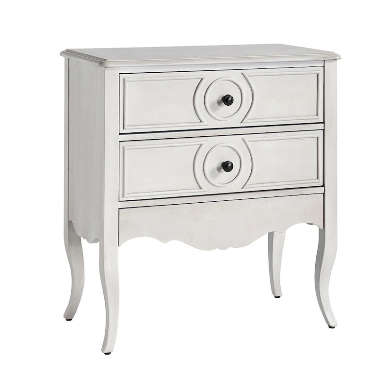 Three-Drawer Nightstand with Hidden Drawer and Charging Station