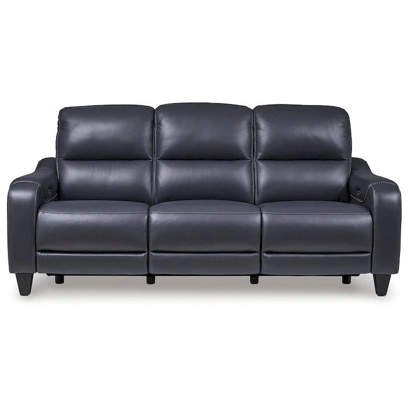 Power Reclining Sofa with Adjustable Headrests and USB Charging