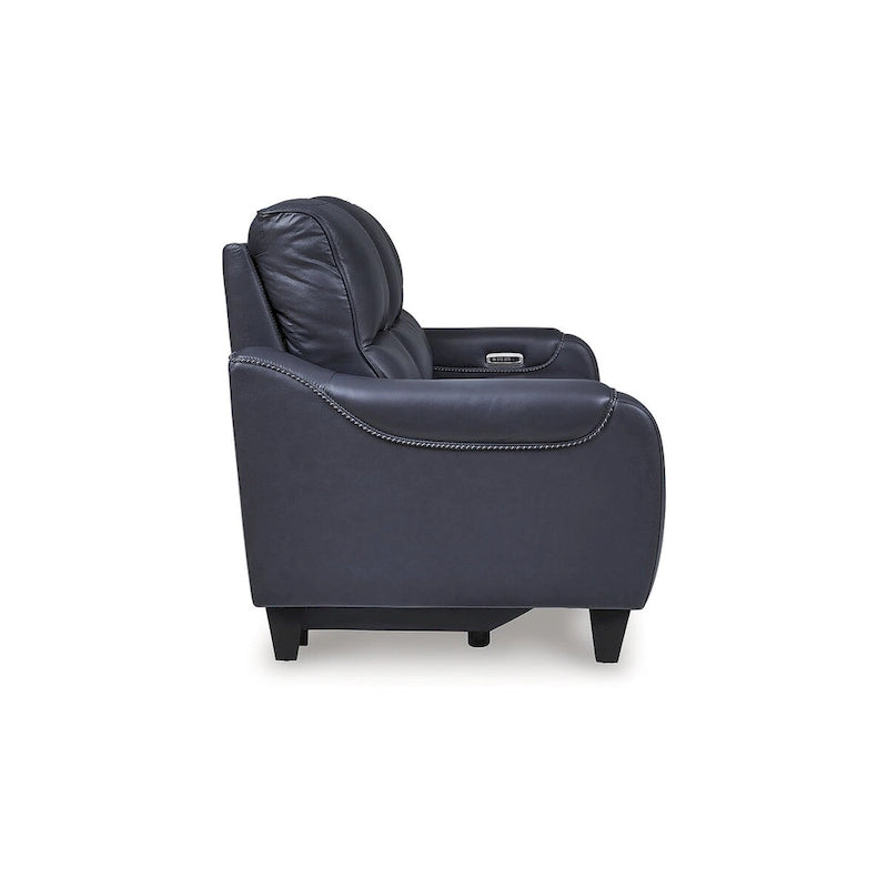 Power Reclining Sofa with Adjustable Headrests and USB Charging