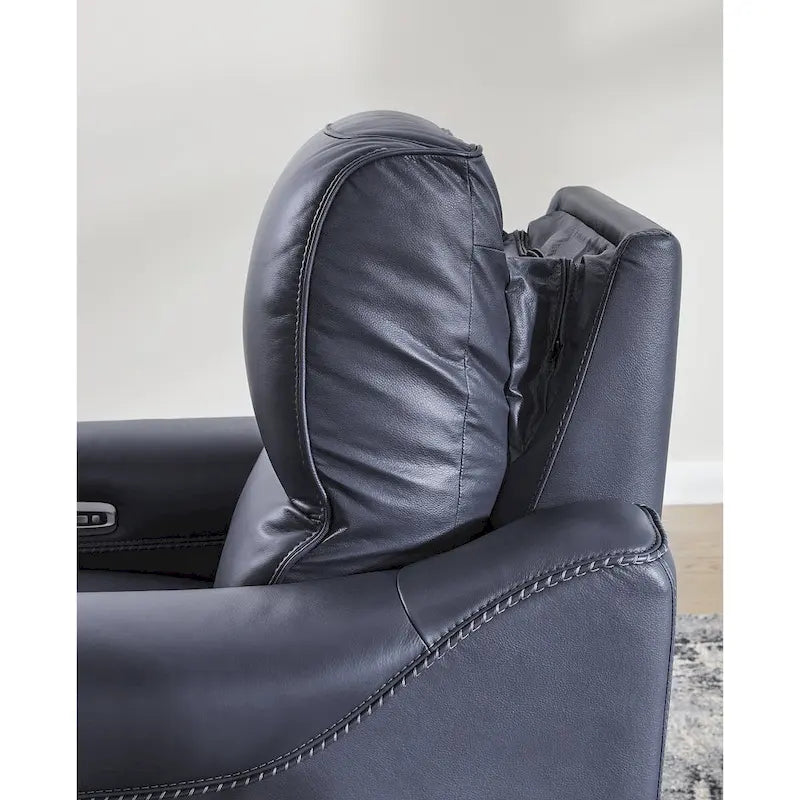 Power Reclining Sofa with Adjustable Headrests and USB Charging