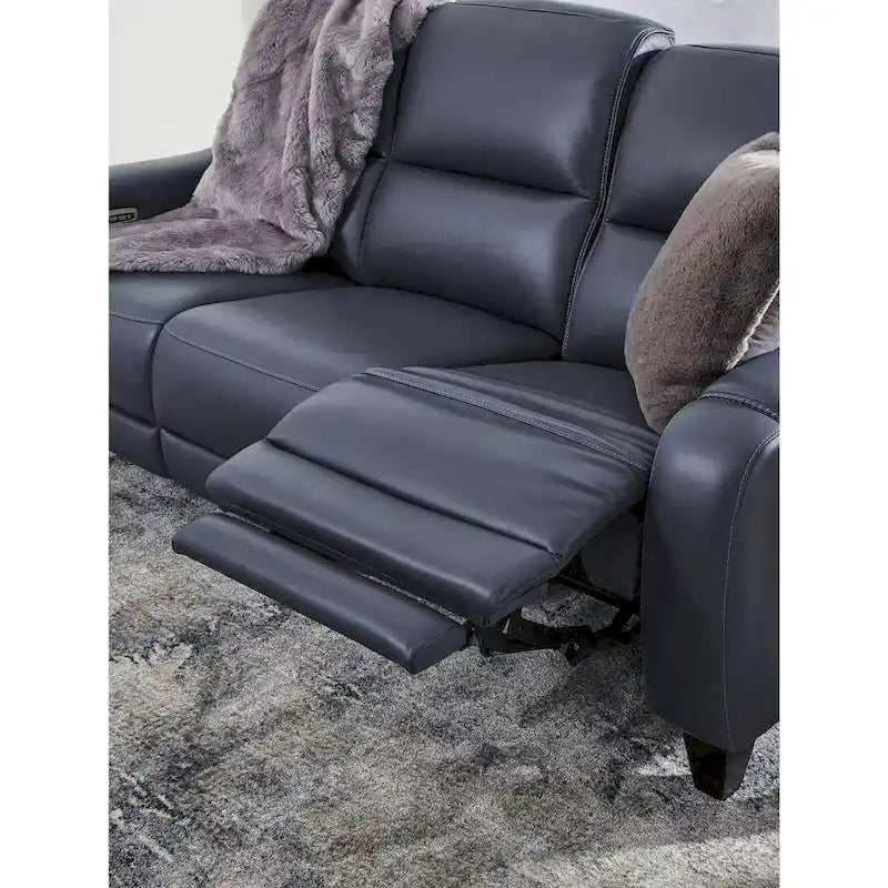 Power Reclining Sofa with Adjustable Headrests and USB Charging