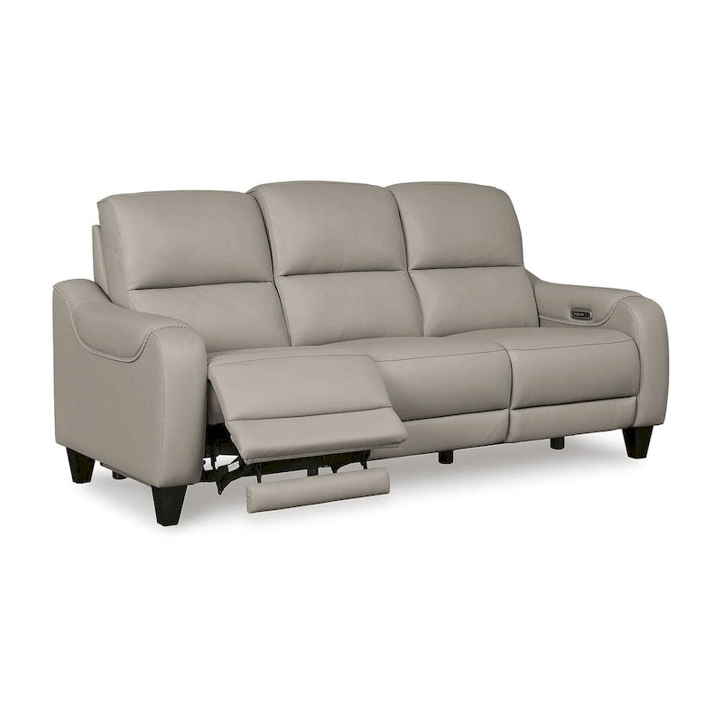Power Reclining Sofa with Adjustable Headrests and USB Charging