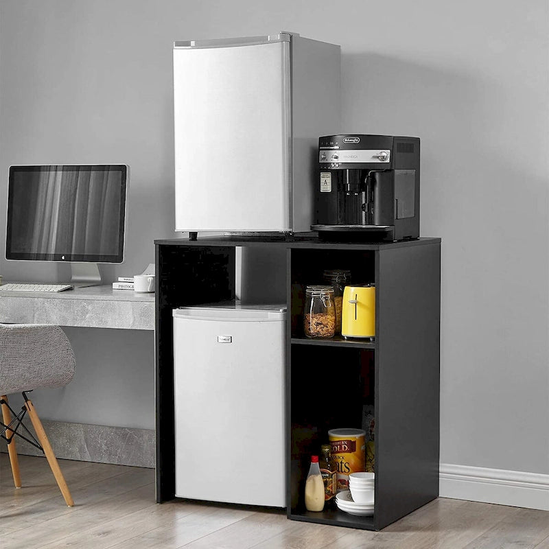 Mini Fridge Storage Station with Side Cubbies