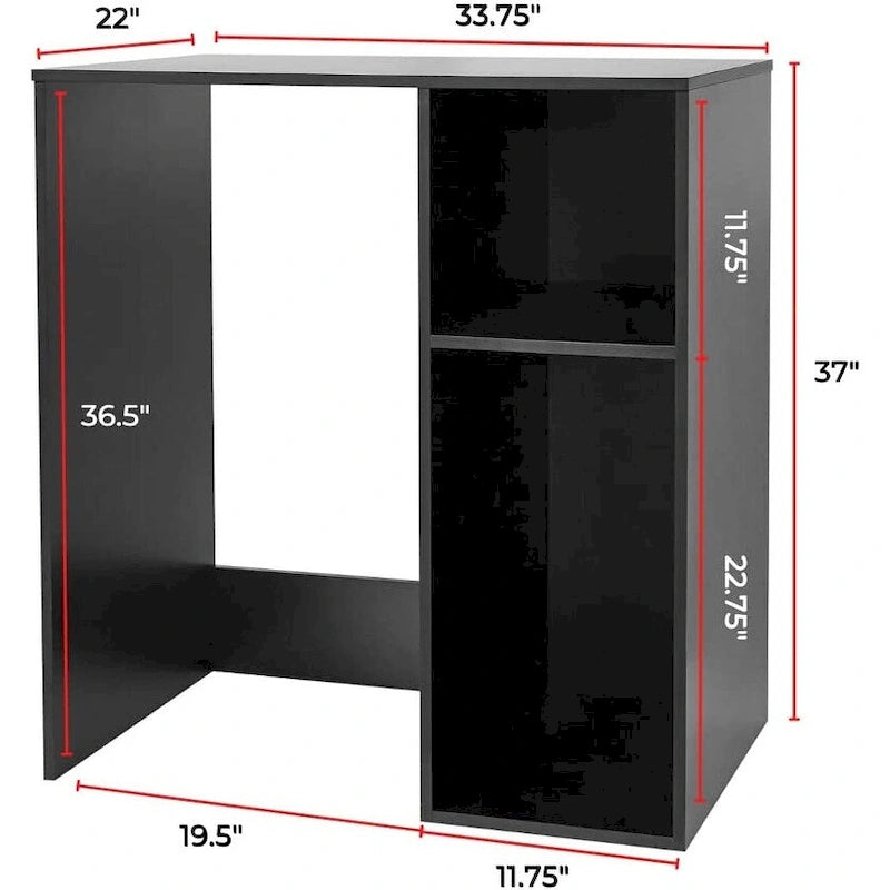 Mini Fridge Storage Station with Side Cubbies