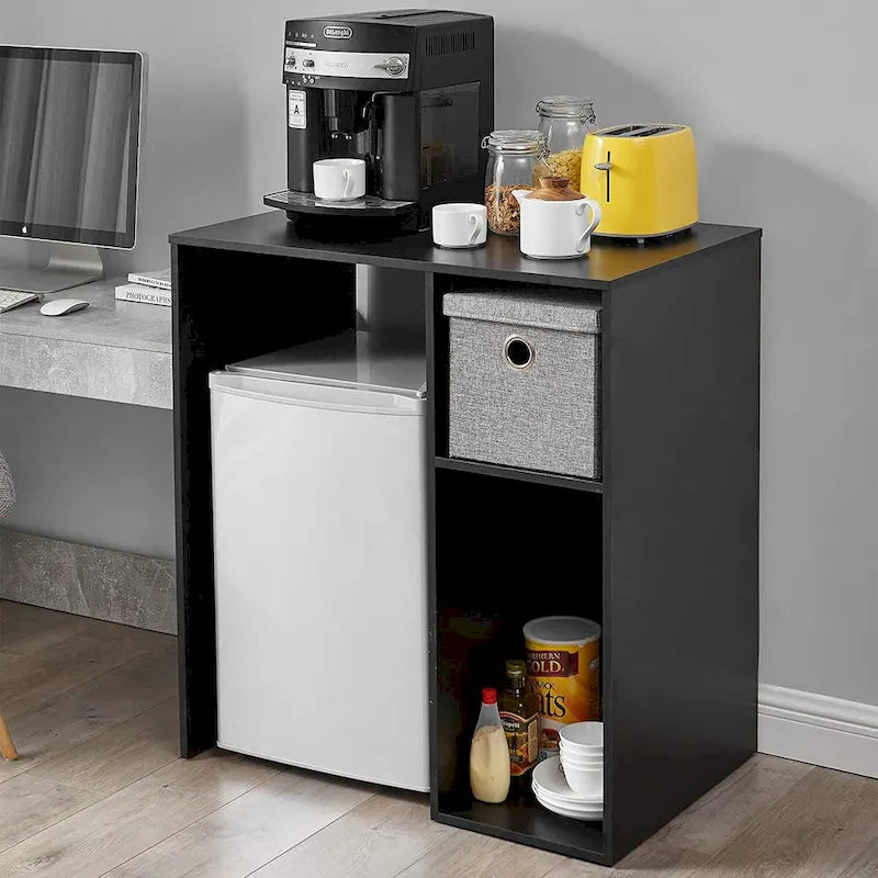 Mini Fridge Storage Station with Side Cubbies